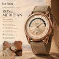 kelmoi™ Rose Meridian Warm-Tone Field Watch