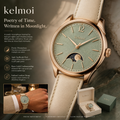 kelmoi™ Moonvale Sage Moonphase-Style Watch