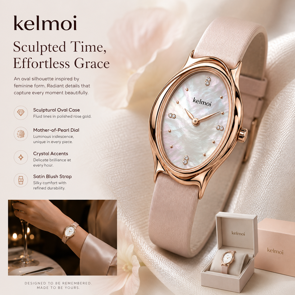 kelmoi™ Petaline Rose Oval Watch