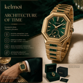 kelmoi™ Verdant Facet Geometric Bracelet Watch