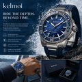 kelmoi™ Azure Depth Sport Dive-Style Watch