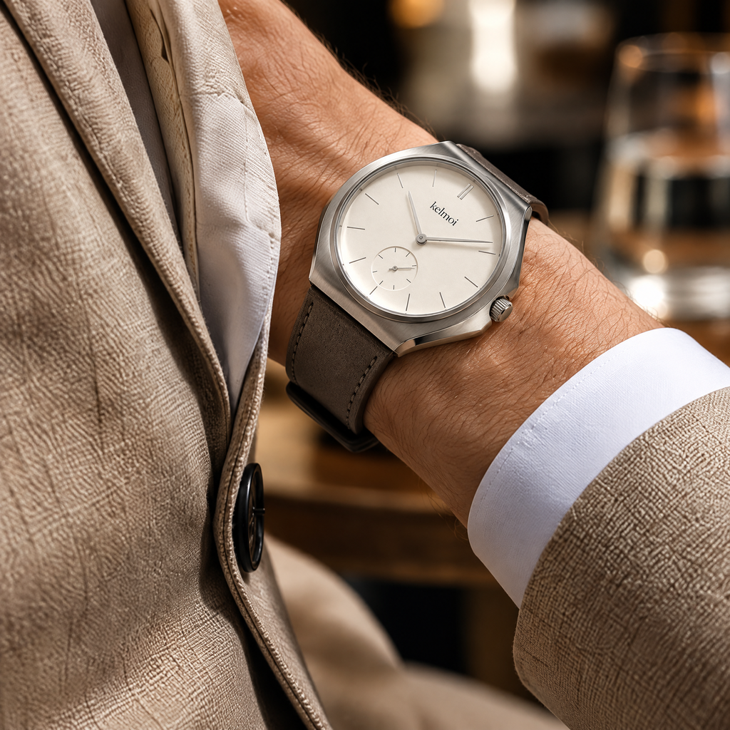 kelmoi™ Balance One Minimal Silver Watch