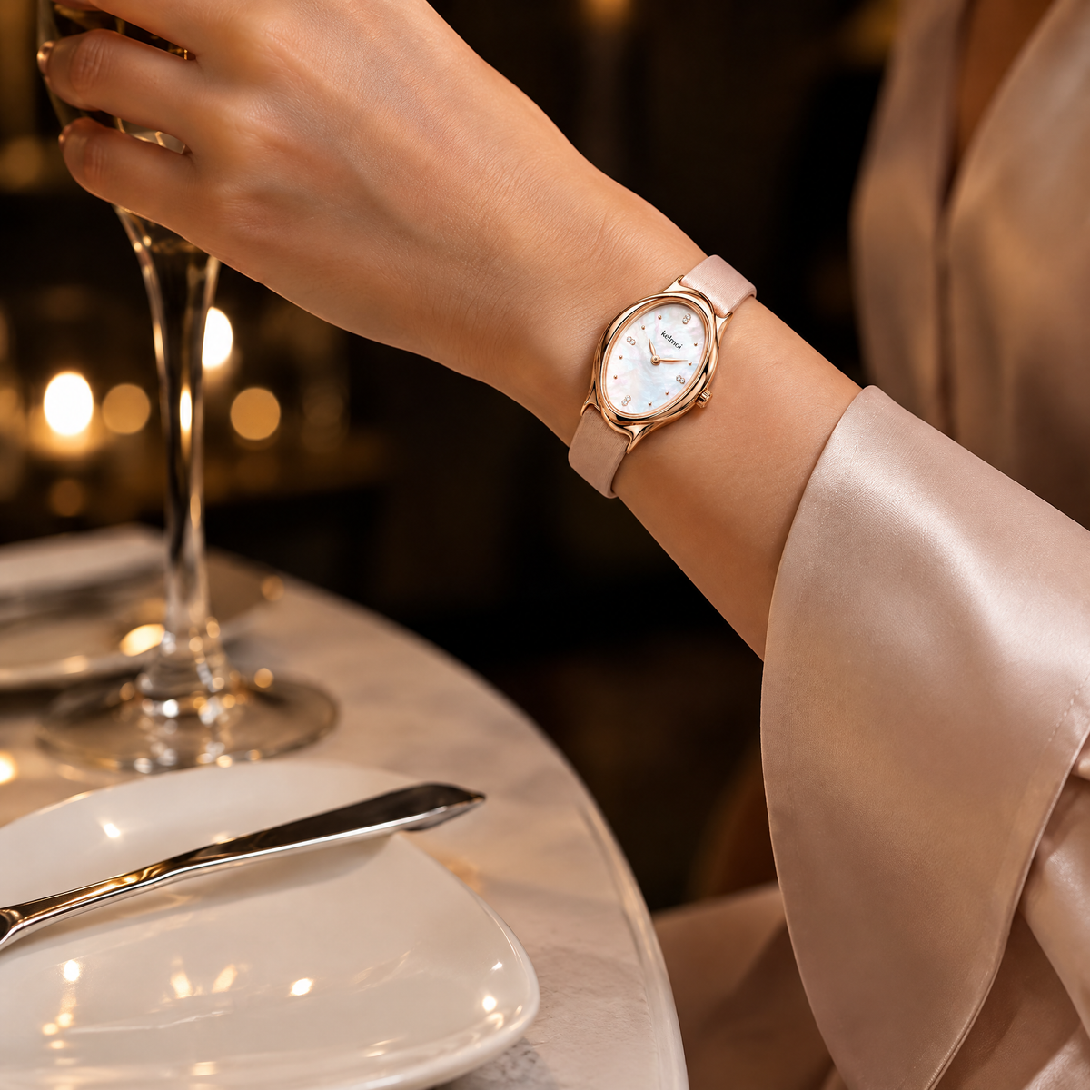 kelmoi™ Petaline Rose Oval Watch