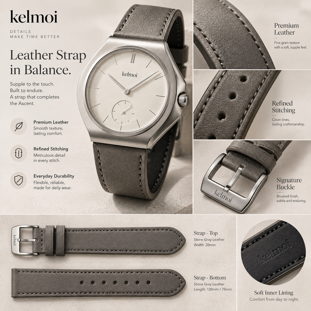 kelmoi™ Balance One Minimal Silver Watch