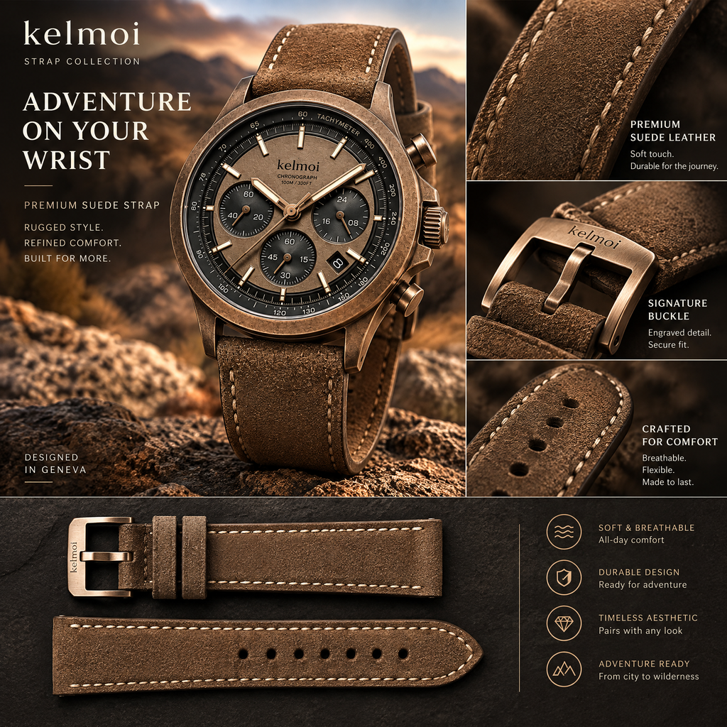kelmoi™ Frontier Chronograph-Style Field Watch