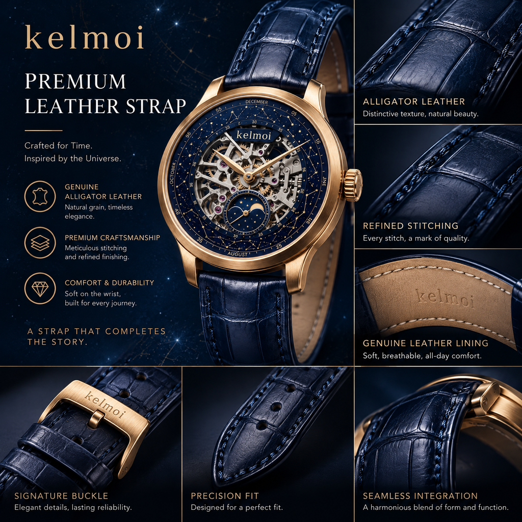 kelmoi™ Astral Frame Openwork Dress Watch