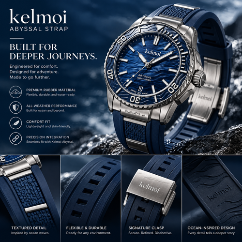 kelmoi™ Azure Depth Sport Dive-Style Watch