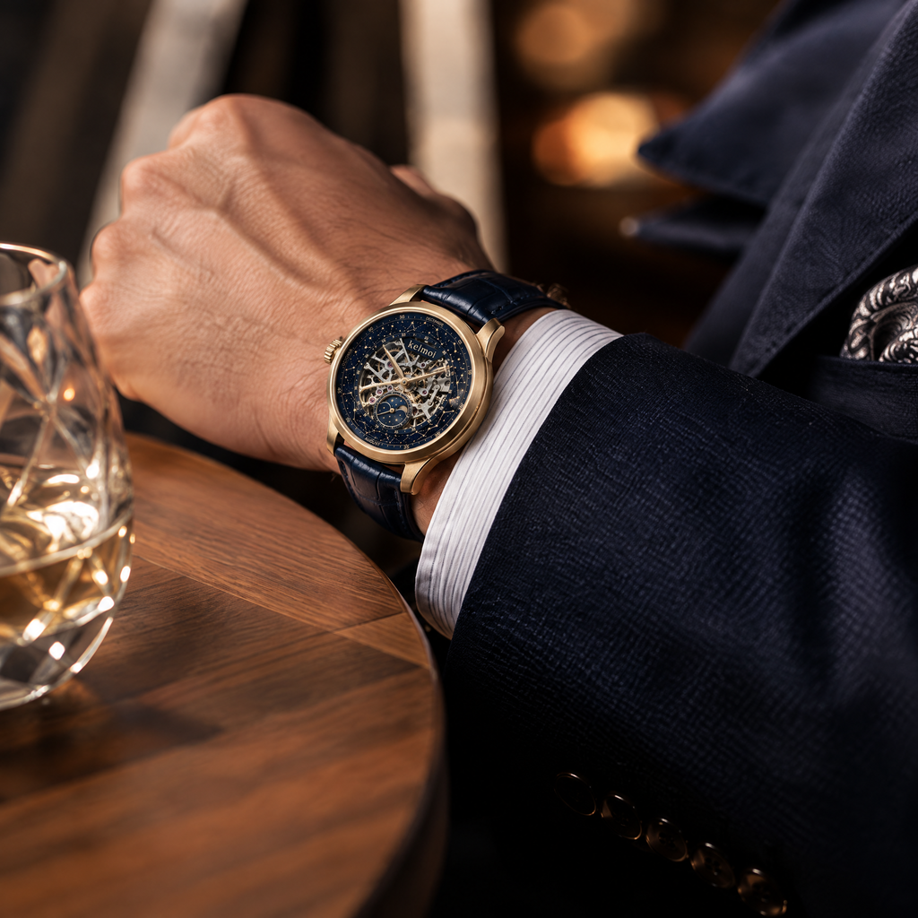 kelmoi™ Astral Frame Openwork Dress Watch